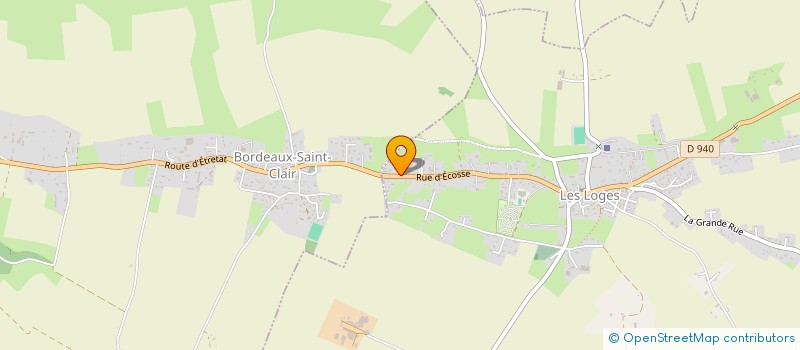 localisation de l'entreprise MADAME AURELIE DELALANDRE  LES LOGES