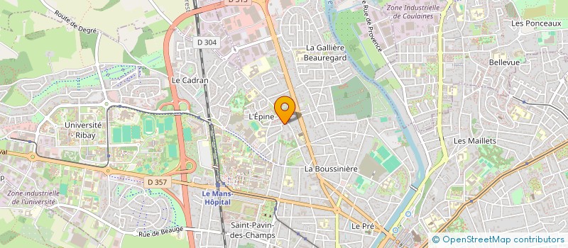 localisation de l'entreprise MADAME AURELIE DELAMARE  LE MANS