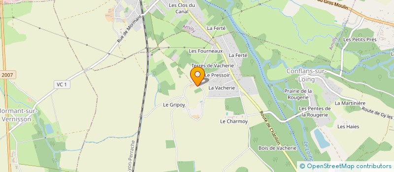 localisation de l'entreprise MADAME AURELIE DELAMARE à CONFLANS-SUR-LOING