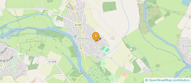 localisation de l'entreprise MADAME AURELIE DELANNE  CANTENAY-EPINARD