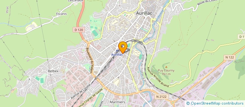 localisation de l'entreprise MADAME AURELIE DELANNOY à AURILLAC