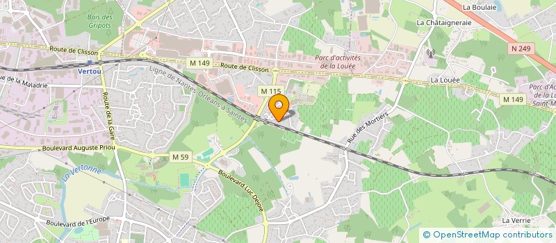 localisation de l'entreprise MADAME AURELIE DELANOUE-LESAGE à VERTOU
