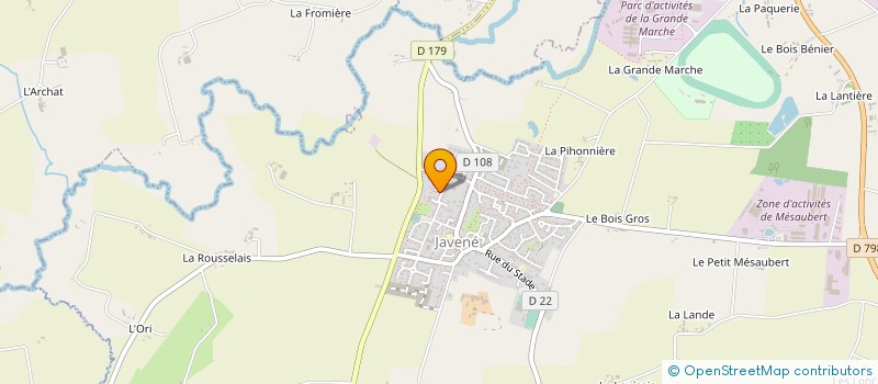 localisation de l'entreprise MADAME AURELIE DELAUNAY  JAVENE