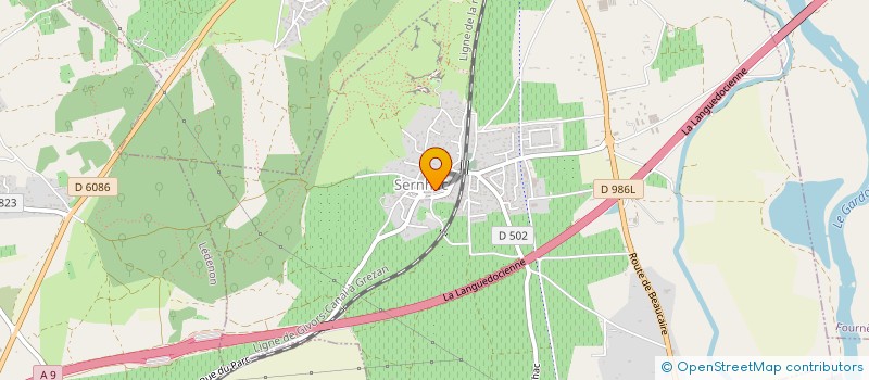 localisation de l'entreprise MADAME AURELIE DELAVAULT  SERNHAC