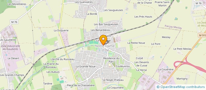 localisation de l'entreprise MADAME AURELIE DELAVIGNE  NOTRE-DAME-D'OE