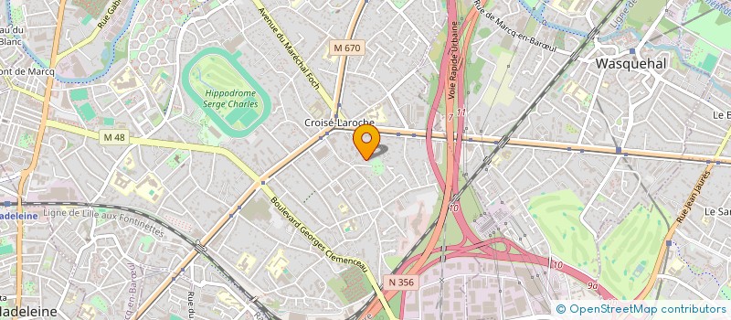 localisation de l'entreprise MADAME AURELIE DELERUE à MARCQ-EN-BARŒUL