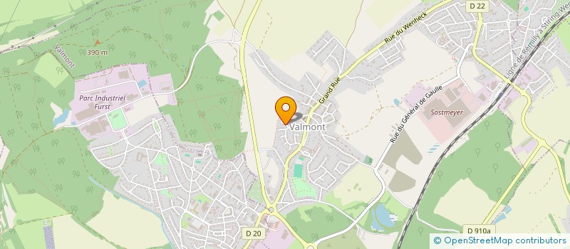 localisation de l'entreprise MADAME AURELIE DELETTRE  VALMONT