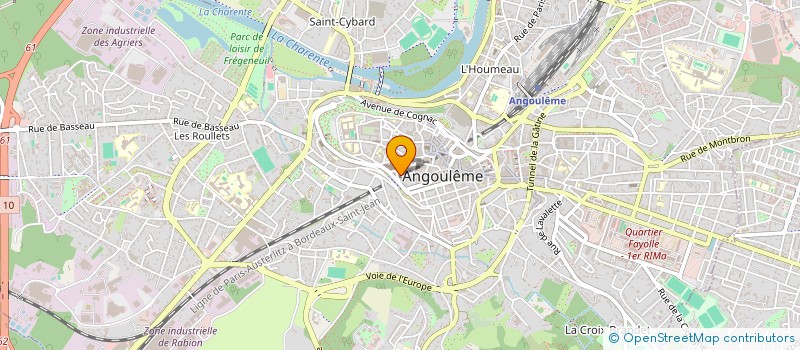 localisation de l'entreprise MADAME AURELIE DELINEAU à ANGOULEME
