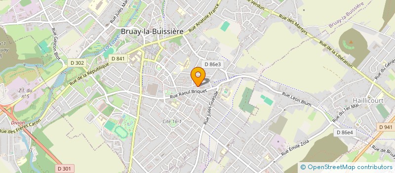 localisation de l'entreprise MADAME AURELIE DELMOTTE à BRUAY-LA-BUISSIERE