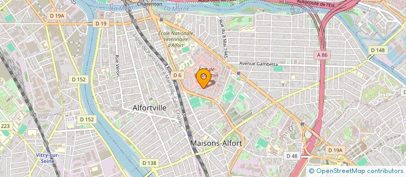 localisation de l'entreprise MADAME AURELIE DELNAUD à MAISONS-ALFORT