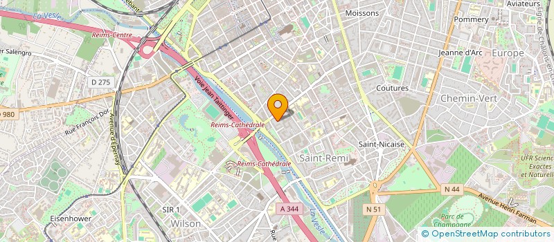 localisation de l'entreprise MADAME AURELIE DELPORTE  REIMS