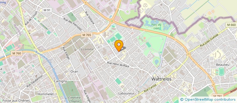 localisation de l'entreprise MADAME AURELIE DELSART  WATTRELOS