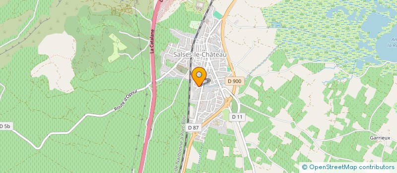 localisation de l'entreprise MADAME AURELIE DEMOLLIERE  SALSES-LE-CHATEAU