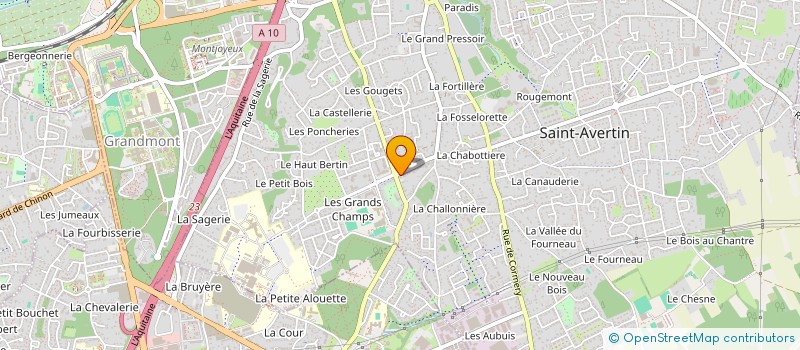 localisation de l'entreprise MADAME AURELIE DENIAU  SAINT-AVERTIN