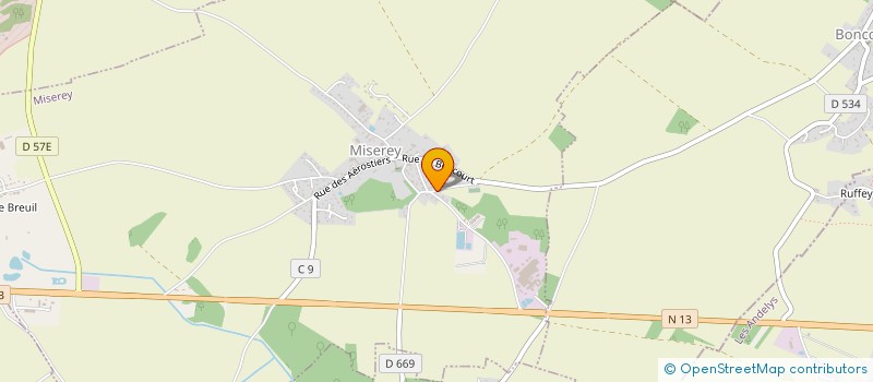 localisation de l'entreprise MADAME AURELIE DENIEL  MISEREY