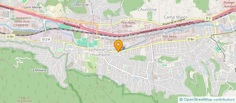 localisation de l'entreprise MADAME AURELIE DENIS  LA PENNE-SUR-HUVEAUNE