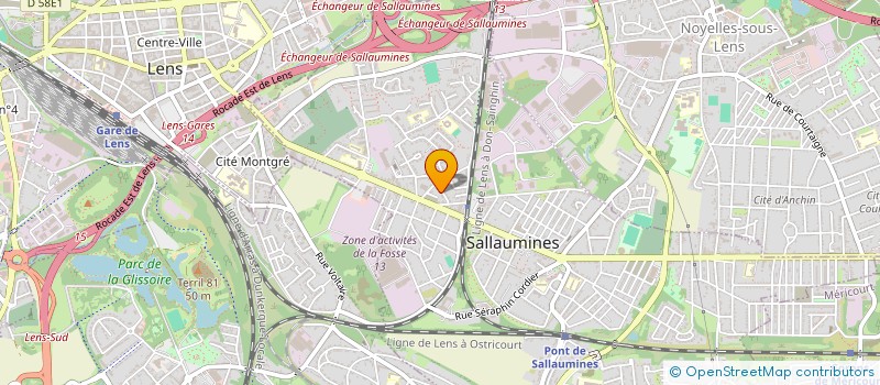 localisation de l'entreprise MADAME AURELIE DENIS  SALLAUMINES