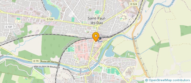 localisation de l'entreprise MADAME AURELIE DENISE HERVE  DAX