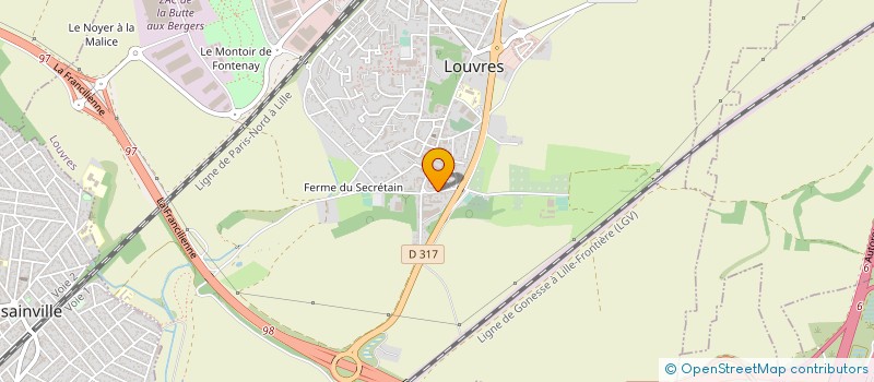 localisation de l'entreprise MADAME AURELIE DENNIS  LOUVRES