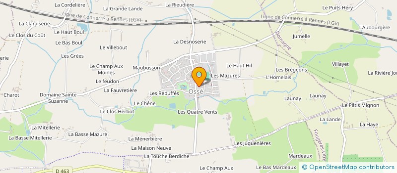 localisation de l'entreprise MADAME AURELIE DENOT  CHATEAUGIRON