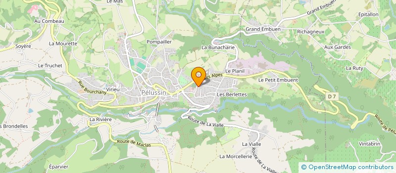 localisation de l'entreprise MADAME AURELIE DENUZIERE GARCIA  PELUSSIN