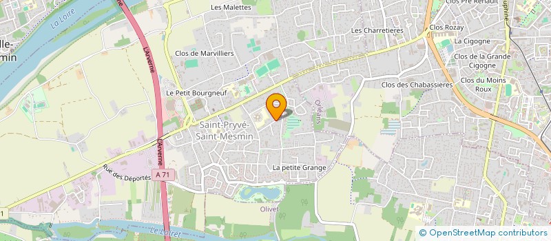 localisation de l'entreprise MADAME AURELIE DEROUET à SAINT-PRYVE-SAINT-MESMIN