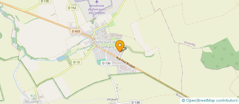 localisation de l'entreprise MADAME AURELIE DESCHAMPS  DONCOURT-LES-CONFLANS