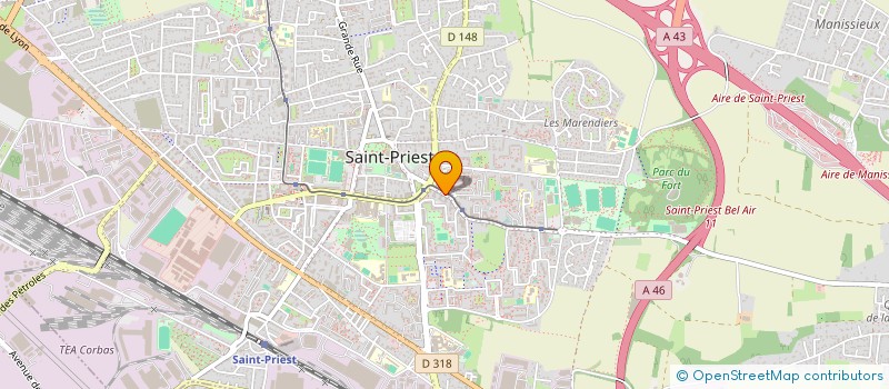 localisation de l'entreprise MADAME AURELIE DESFONTAINES  VILLEURBANNE