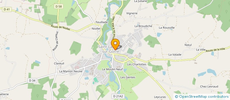 localisation de l'entreprise MADAME AURELIE DESMARTHON  SAINT-LAURENT-SUR-GORRE