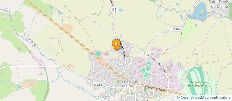 localisation de l'entreprise MADAME AURELIE DESNOS  MESLAY-DU-MAINE
