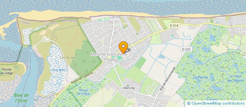 localisation de l'entreprise MADAME AURELIE DESRUES  MERVILLE-FRANCEVILLE-PLAGE