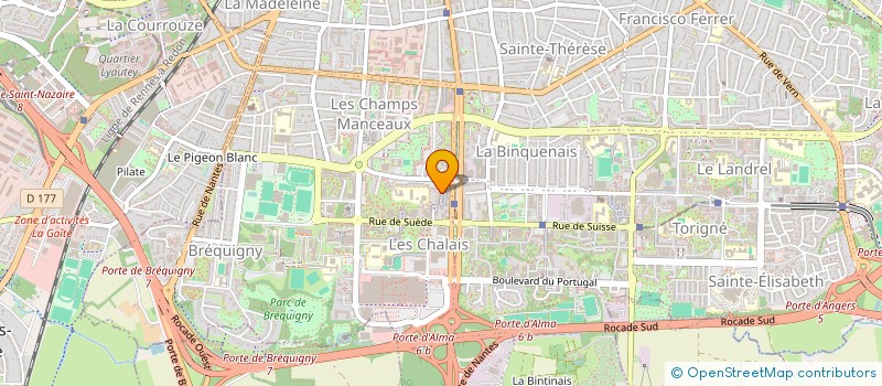 localisation de l'entreprise MADAME AURELIE DINE  RENNES