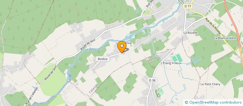 localisation de l'entreprise MADAME AURELIE DOILLON  CELLETTES