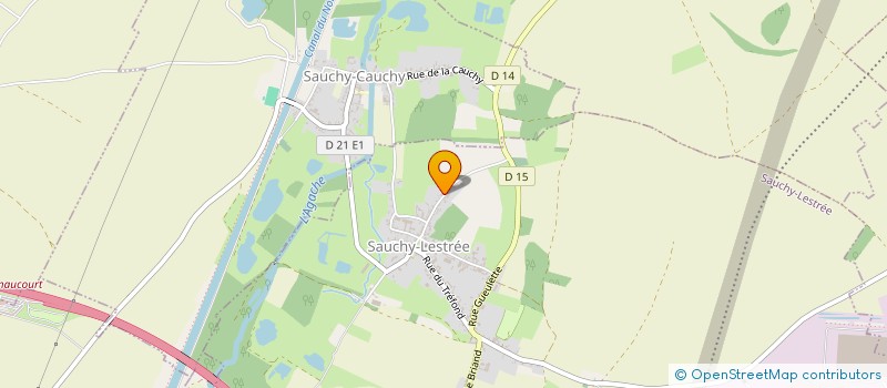 localisation de l'entreprise MADAME AURELIE DOLET  SAUCHY-LESTREE