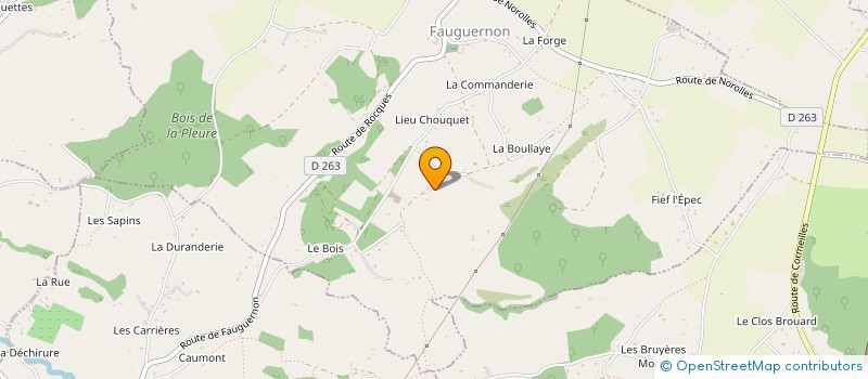 localisation de l'entreprise MADAME AURELIE DOMINIQUE LEREBOURS  FAUGUERNON