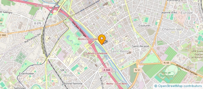 localisation de l'entreprise MADAME AURELIE DROUET  REIMS