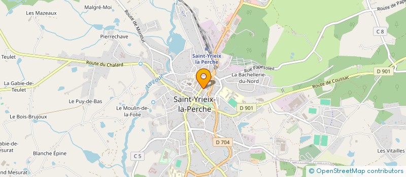 localisation de l'entreprise MADAME AURELIE DUBOIS à SAINT-YRIEIX-LA-PERCHE