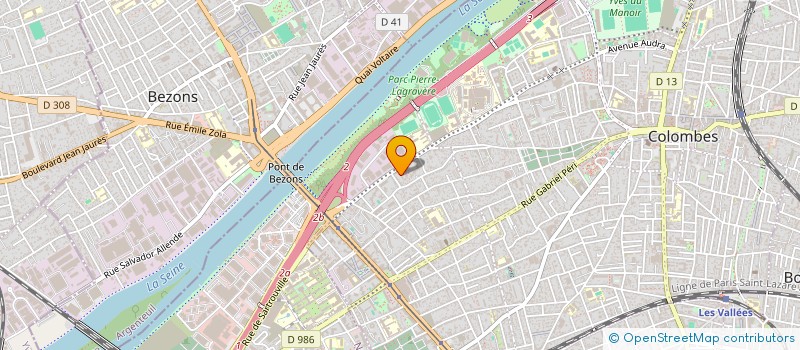 localisation de l'entreprise MADAME AURELIE DUBOIS à COLOMBES