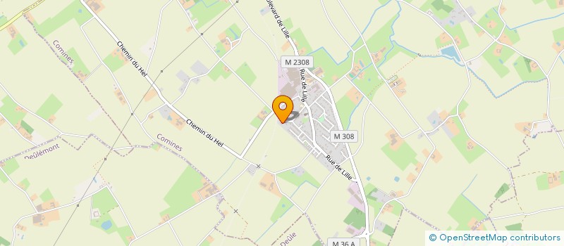 localisation de l'entreprise MADAME AURELIE DUBUS  COMINES