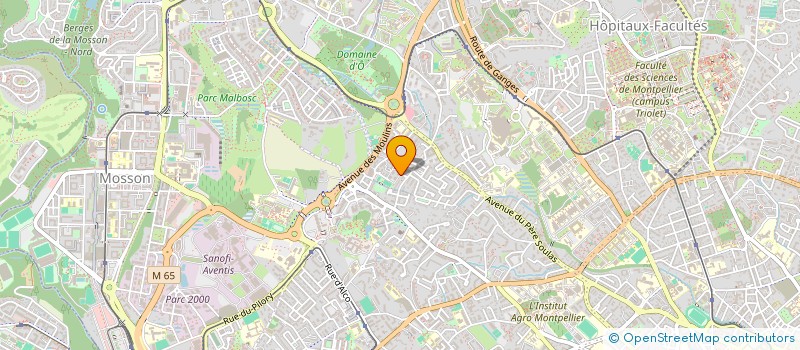 localisation de l'entreprise MADAME AURELIE DUCASSE à MONTPELLIER