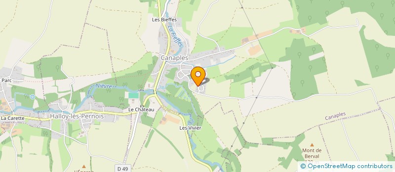 localisation de l'entreprise MADAME AURELIE DUCHAUFFOUR  BERNAVILLE