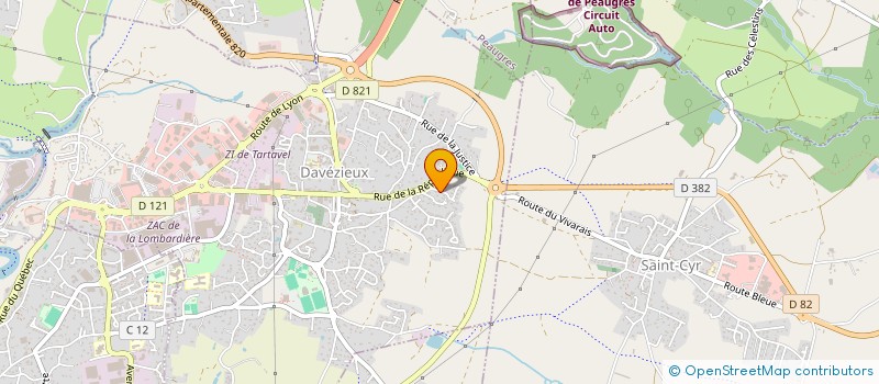 localisation de l'entreprise MADAME AURELIE DUFAUT  DAVEZIEUX