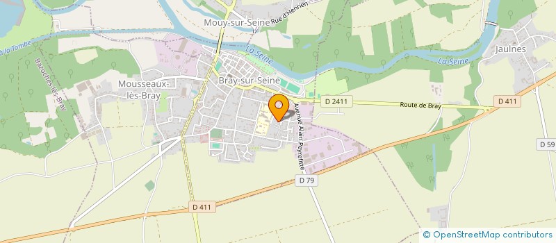 localisation de l'entreprise MADAME AURELIE DUFOUR à BRAY-SUR-SEINE