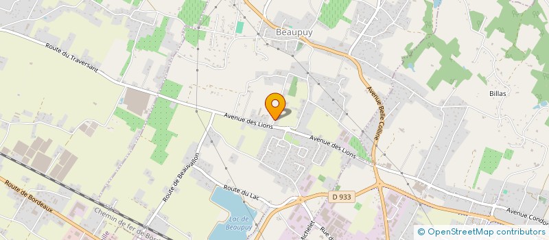 localisation de l'entreprise MADAME AURELIE DUFOURCQ  BEAUPUY