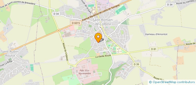 localisation de l'entreprise MADAME AURELIE DUHAMEL  SAINT-ROMAIN-DE-COLBOSC