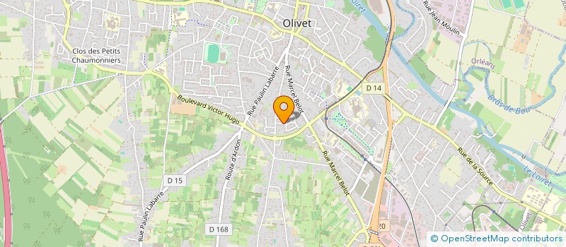 localisation de l'entreprise MADAME AURELIE DUHAMEL  OLIVET