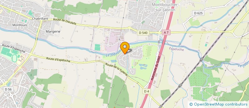 localisation de l'entreprise MADAME AURELIE DULIEU  MONTBOUCHER-SUR-JABRON