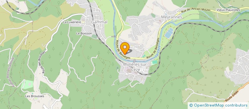 localisation de l'entreprise MADAME AURELIE DUMAS  MEYRANNES