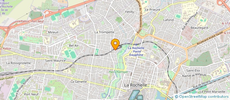 localisation de l'entreprise MADAME AURELIE DUMAS  LA ROCHELLE