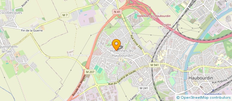 localisation de l'entreprise MADAME AURELIE DUMONT  HALLENNES-LEZ-HAUBOURDIN